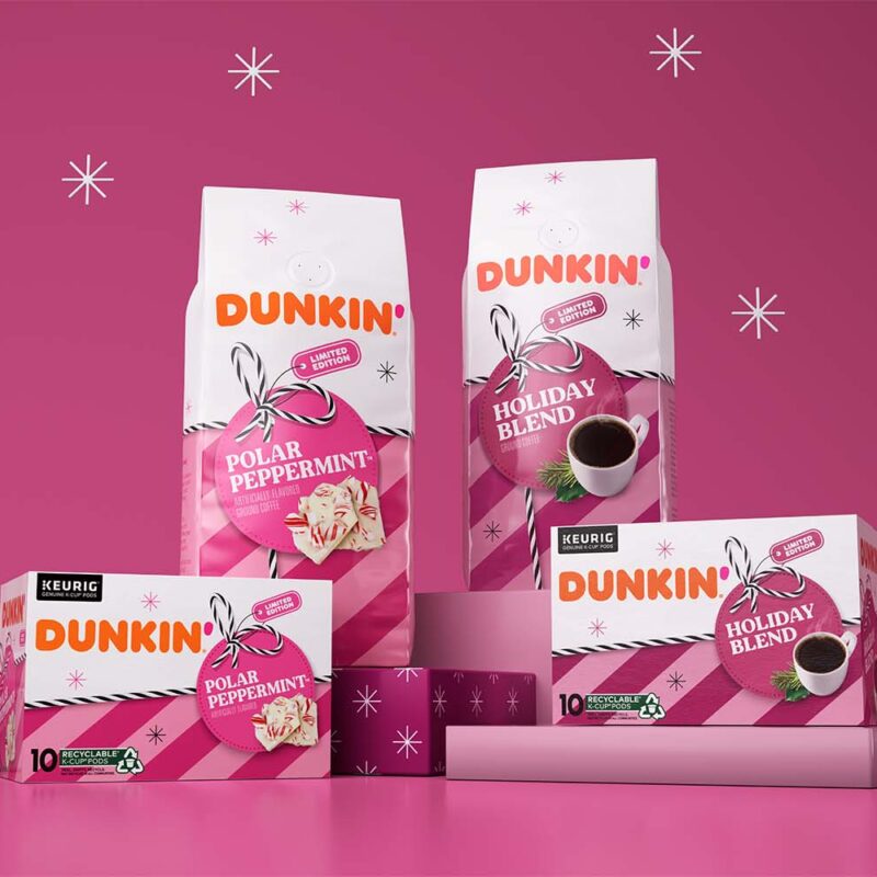 Dunkin' Winter Coffee design